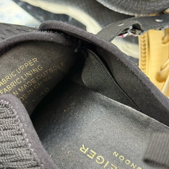 🆕 KURT GEIGER LONDON 🧿 NWOB London Knit Jewel Sneakers, Black Sz EU40 US 9 - Picture 12 of 15